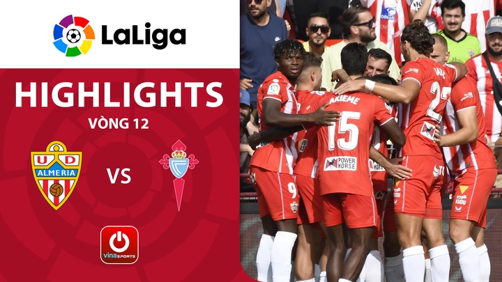 Vòng 12 - Almeria vs Celta Vigo