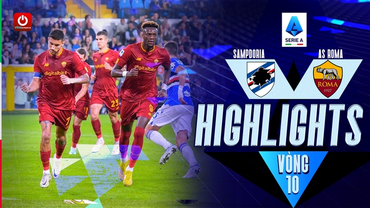 Vòng 10 - Sampdoria vs AS Roma