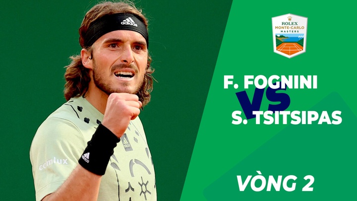 Highlights: F. Fognini vs S. Tsitsipas - Vòng 2 - Monte Carlo Masters 2022