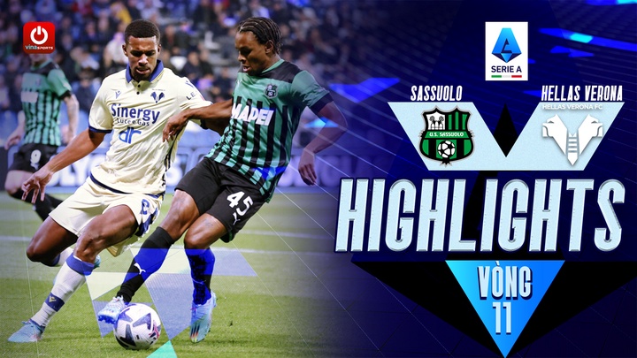 Vòng 11 - Sassuolo vs Hellas Verona