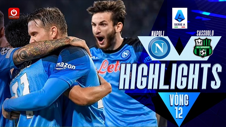 Vòng 12 - Napoli vs Sassuolo