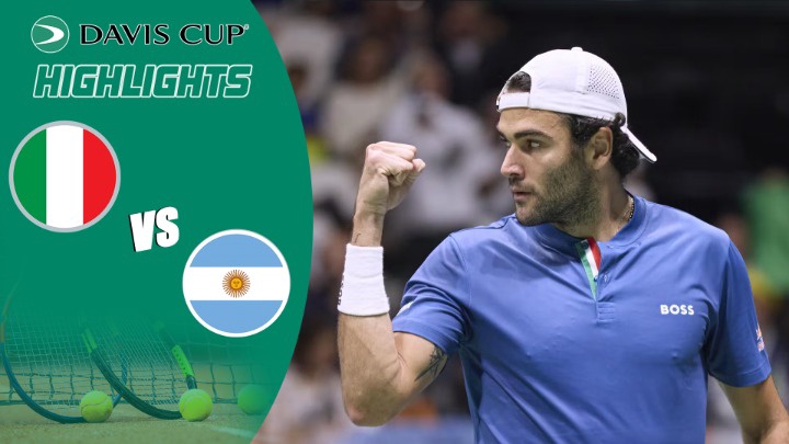 Highlights - Davis Cup 2022 - Bảng A – Italia vs Argentina