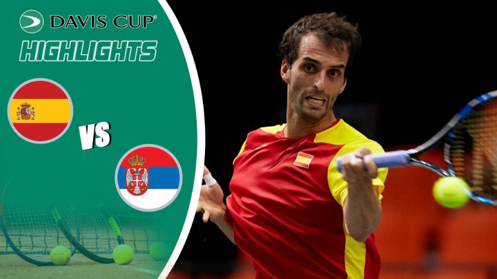 Highlights - Davis Cup 2022 - Bảng B - Tây Ban Nha vs Serbia